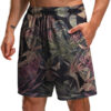 Men's Trendy Summer 3D Printed Leaf Series 3D Printed Casual Beach Shorts