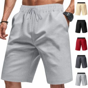 Men's Trendy Casual Relaxed Fit Athletic Drawstring Jogging Shorts