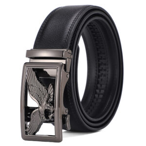 Men's Light-Luxury Genuine Leather Belt With Automatic Buckle