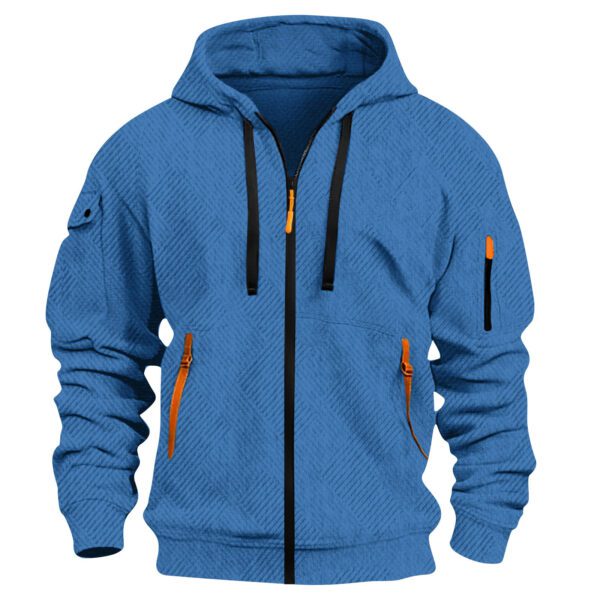Men's Retro Athletic Sporty Casual Hoodie Jacket