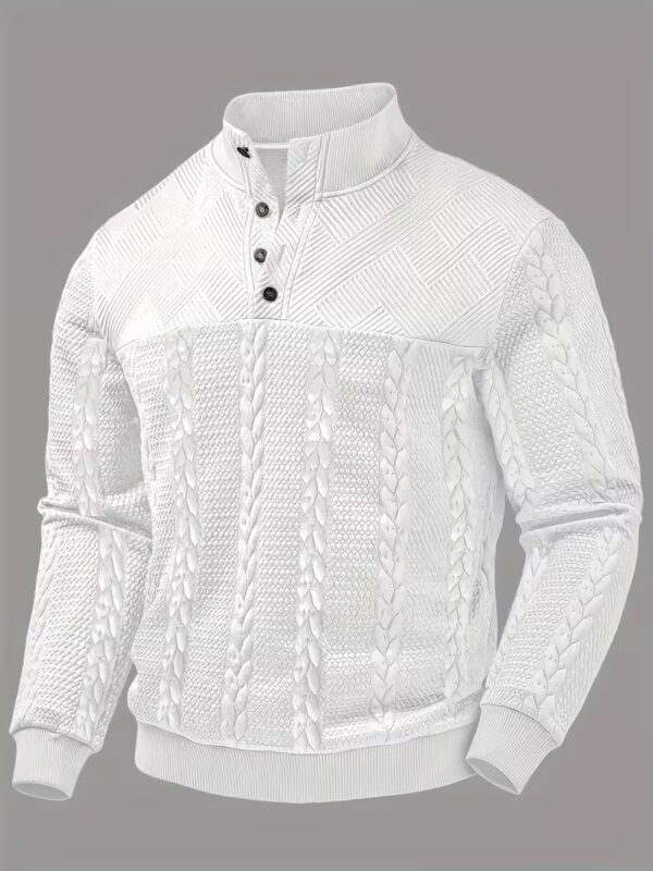 00e3140d-7c44-481a-b8a6-d05f2269423b.jpg Men's Retro Casual Stand-Up Collar Four-Button Pullover Sweater