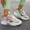 01963d83-775d-4285-bd69-59da7e16bb98.jpg Women's Casual Sporty Floral Mesh Breathable Thick-Soled Shoes