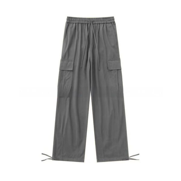 01d62bbb-b9db-4be7-bfc0-af27397a9665_fine.jpeg Men's Casual Loose Fitting Straight Leg Cargo Drawstring Pants With Multiple Pockets