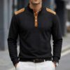 Men's Trendy Solid-Color Breathable Casual Sweater With Buttons
