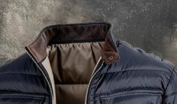 Men's Vintage Leather Quilted Patchwork Zip-Up Outdoor Jacket