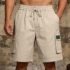 065a4fc6-3298-4815-8297-ae308f982625.jpg Men's Comfortable Loose Elastic Casual Multi-Pocket Cargo Shorts