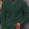 Men's Casual Jacquard Weave Sweater With A Crew Neck