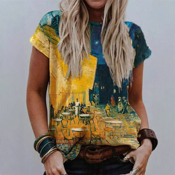 0a0d56ef-1c0e-46ab-9c89-e810ca9922a7.jpg Women's Fashionable Loose-Fit Casual Graphic Print T-shirt