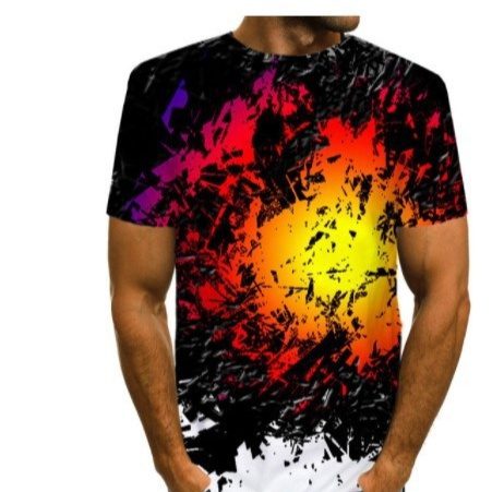 0a7aa4ed-a304-431b-bcb1-5868dd1aa1f9_fine.jpeg Men's Summer Short Sleeve Casual T-shirt with Eye-Catching 3D Printed Abstract Design