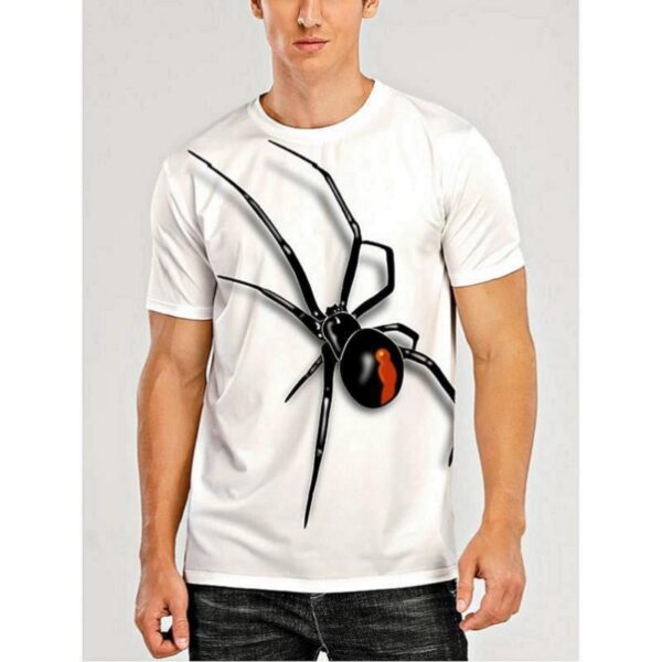 Men’s 3D Animal Printed Casual Short Sleeve T-shirt
