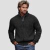 Men's Fashionable Cardigan Long-Sleeve Zip-Up Sweater