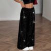 0f03f015-f6c3-4bd7-8803-5c087c248f14.jpg Women's Relaxed-Fit Sequence Draping Casual Pants