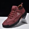 Men's Comfortable Flat Lace-Up Casual Shoes For Hiking