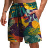 Men's Summer Fashion 3D Printed Leaf Series 3D Printed Casual Beach Shorts