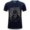 Men's Casual Trendy 3D Printed Dystopian Gunslinger Short Sleeve T-shirt