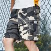 Men's Cargo Relaxed Fit Mid-length Casual Camouflage Summer Pants