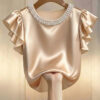 Women's Elegant, Stylish & Minimalist Short Sleeve Top