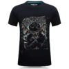 Men's Casual Trendy 3D Printed Dystopian Gunslinger Short Sleeve T-shirt