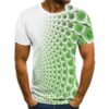 Men's Trendy Fashion Multicolor 3D Graphic Printed Casual Short Sleeve T-shirt
