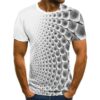Men's Trendy Fashion Multicolor 3D Graphic Printed Casual Short Sleeve T-shirt