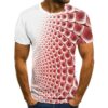 Men's Trendy Fashion Multicolor 3D Graphic Printed Casual Short Sleeve T-shirt