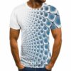 Men's Trendy Fashion Multicolor 3D Graphic Printed Casual Short Sleeve T-shirt