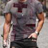 1621315025064.jpg Men's Christian Casual Graphic Printed Short Sleeve T-shirt With A Cross