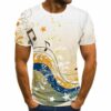 Men's Trendy Casual 3D Printed Graphic Short Sleeve T-shirt