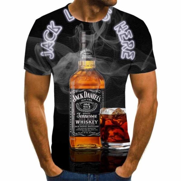 Men's Trendy Casual 3D Printed Graphic Short Sleeve T-shirt