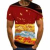 Men's Trendy Casual 3D Printed Graphic Short Sleeve T-shirt