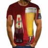 Men's Trendy Casual 3D Printed Graphic Short Sleeve T-shirt