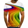 Men's Trendy Casual 3D Printed Graphic Short Sleeve T-shirt