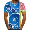 Men's Trendy Casual 3D Printed Graphic Short Sleeve T-shirt