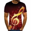 Men's Trendy Casual 3D Printed Graphic Short Sleeve T-shirt