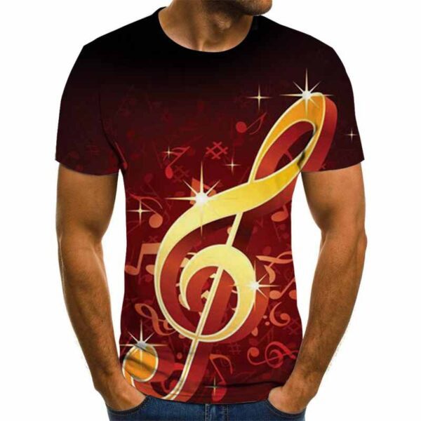 Men's Trendy Casual 3D Printed Graphic Short Sleeve T-shirt