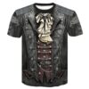 Men's 3D Printed Casual Graphic Short Sleeve T-shirt