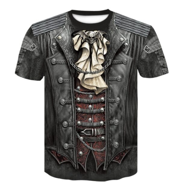 Men's 3D Printed Casual Graphic Short Sleeve T-shirt
