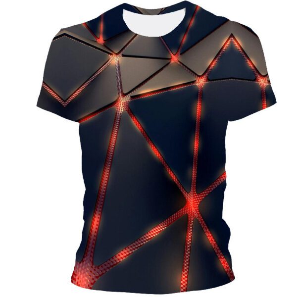 1623741300086.jpg Men's Casual Geometric Three-Dimensional Short Sleeve T-shirt – Elevate your style