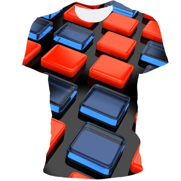 1623741300534.jpg Men's Casual Geometric Three-Dimensional Short Sleeve T-shirt – Elevate your style