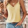 1661be57-4c19-495a-9d5d-241b16724660.jpg Women's Solid Color Hollow Lace Camisole Fashion Top