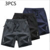 Men's Casual 3 or 4 Piece Fashionable Zipper Pocket Sports Shorts