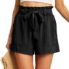 Women's Casual Summer Graphic Printed Shorts With Pockets
