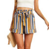 Women's Casual Summer Graphic Printed Shorts With Pockets
