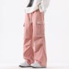 1d4896e3-2869-4d16-b0b0-aebfe4ce1bab.jpg Men's Casual Retro High Street Fashion Pleated Straight Leg Cargo Pants