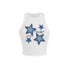 Women's Casual Star Printed Minimalist Slim-fit Cropped Top
