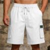 200046cc-fa52-4df3-b196-16bd26d6758d.jpg Men's Comfortable Loose Elastic Casual Multi-Pocket Cargo Shorts
