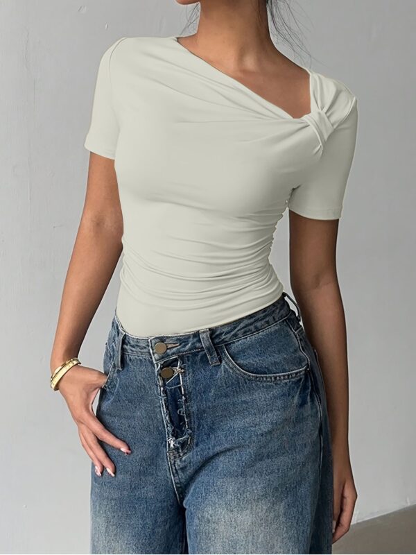 Women's Elegant High-End Off-Shoulder Short-Sleeve Top