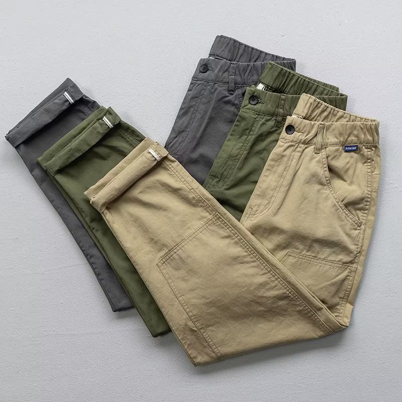 Men's Long Casual Stylish Loose-fitting Tapered Cargo Pants