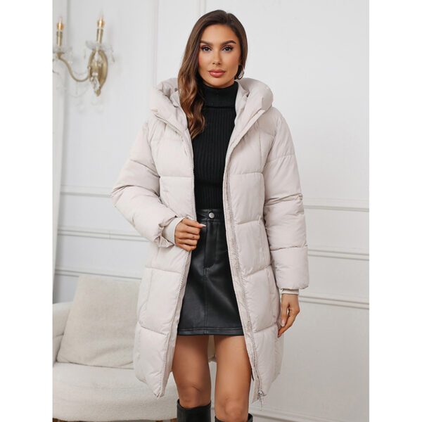 Women's Mid-Length Slim-Fit Insulated Cotton Fashion Coat