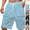Men's Relaxed-Fit Knitted Mid-Length Jacquard Casual Shorts